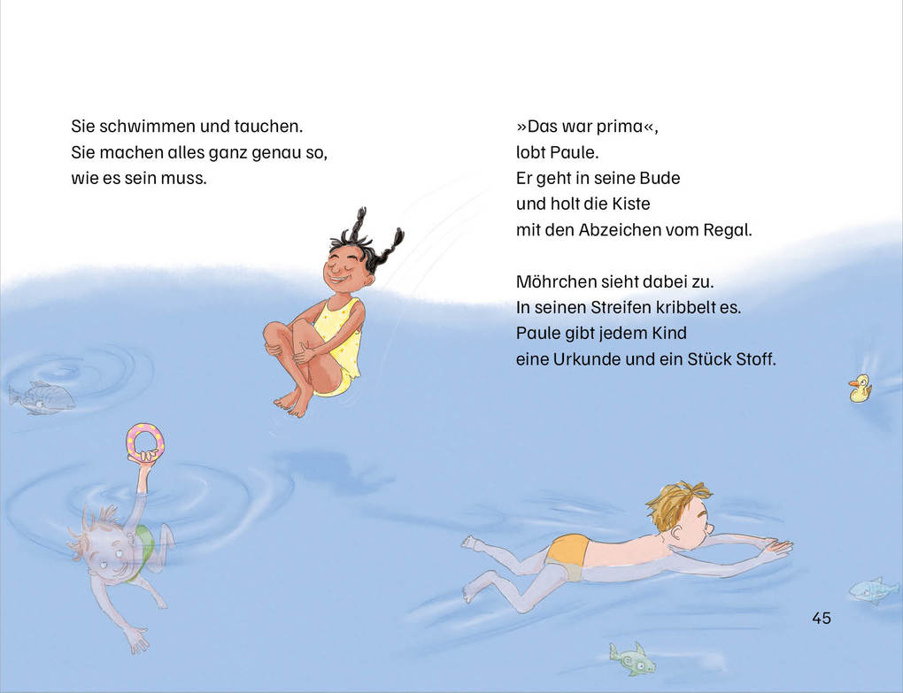 Weitere Ansicht: Grimm und Möhrchen machen das Seepferdchen | Stephanie Schneider