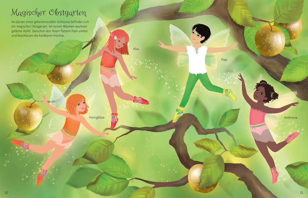 Weitere Ansicht: Meine glitzernden Anziehpuppen-Stickerbücher mini: Magische Welten | Fiona Watt