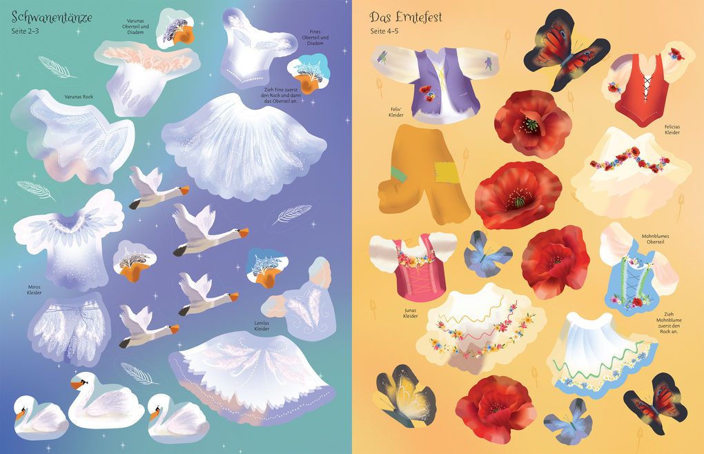 Weitere Ansicht: Meine glitzernden Anziehpuppen-Stickerbücher mini: Magische Welten | Fiona Watt