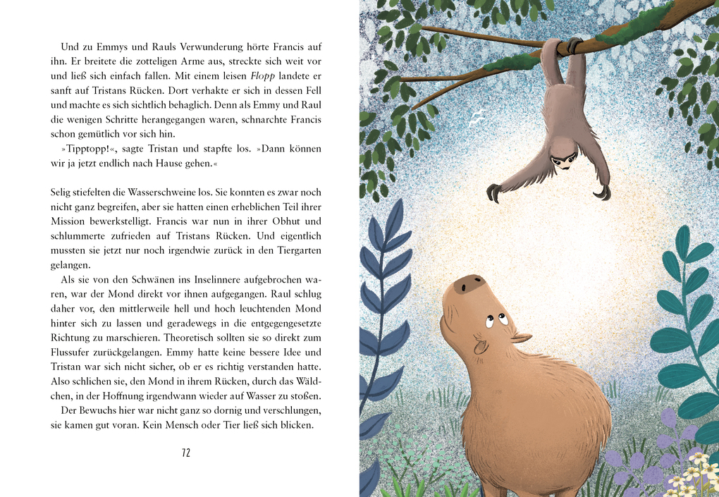 Weitere Ansicht: Drei Wasserschweine tauchen ab | Matthäus Bär