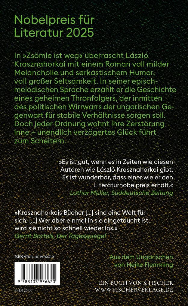 Weitere Ansicht: Zsömle ist weg | László Krasznahorkai