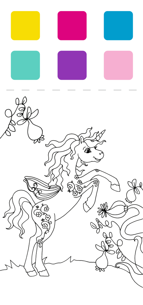 Weitere Ansicht: Mini-Malblock - Mein Einhorn-Malblock zum Schulstart