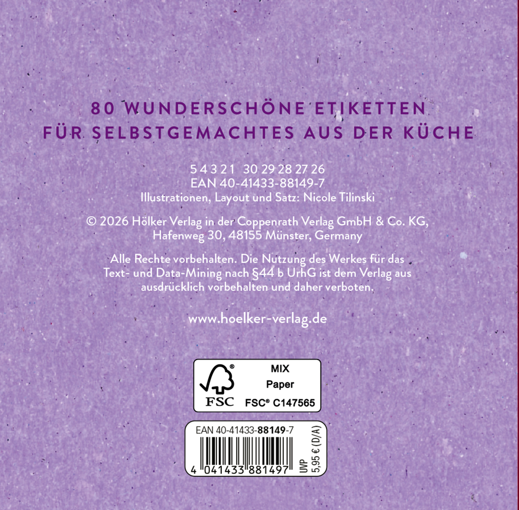 Weitere Ansicht: Küchenetiketten - Lavendel