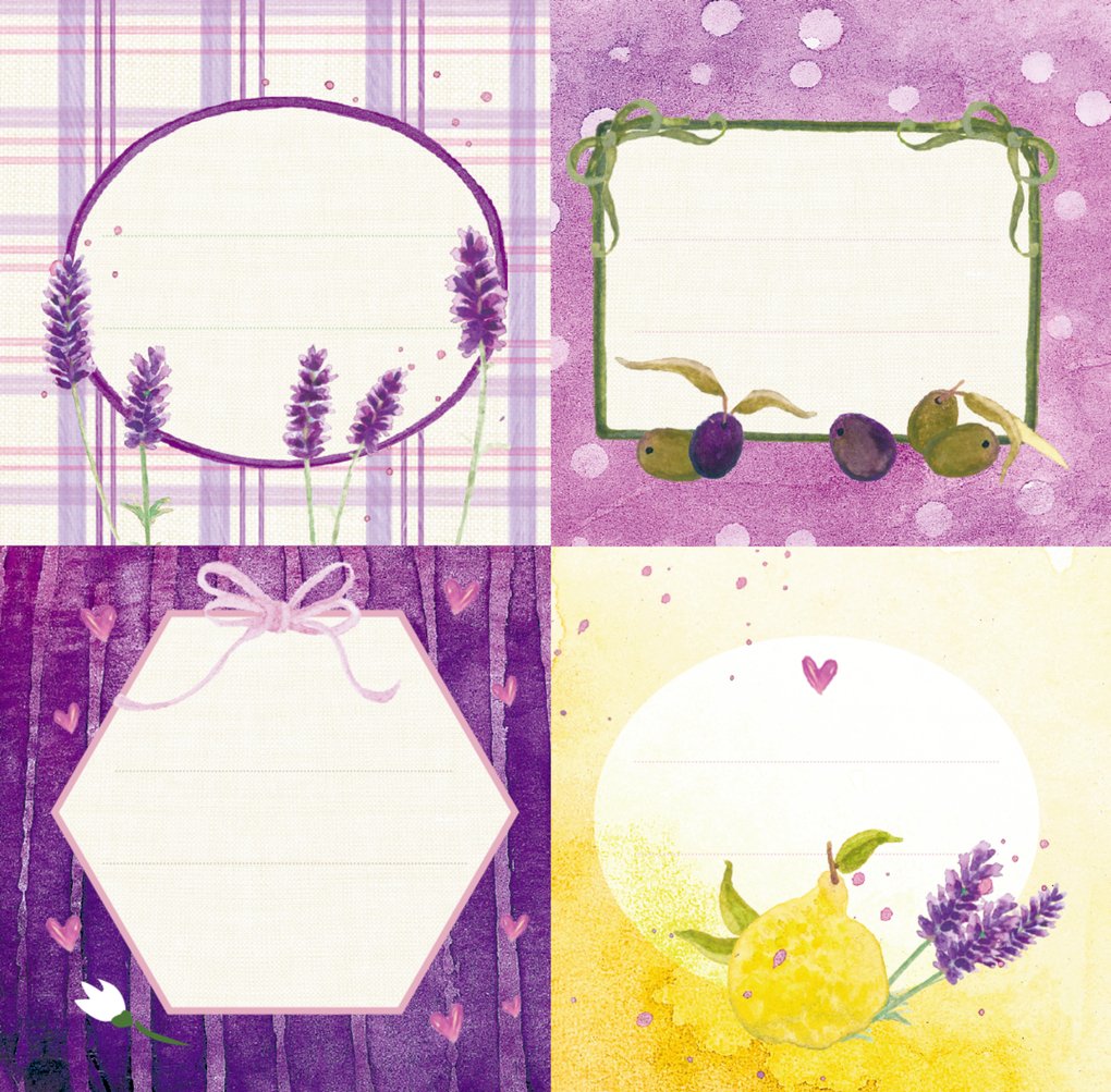 Weitere Ansicht: Küchenetiketten - Lavendel