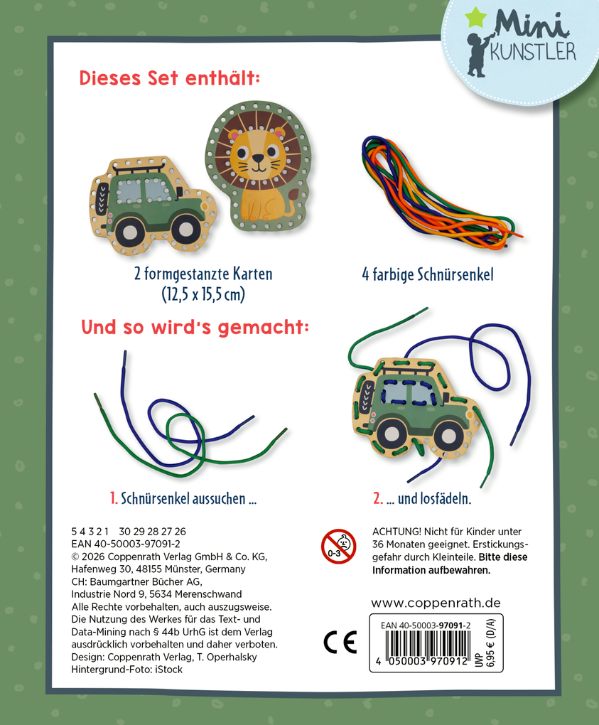 Weitere Ansicht: Mein kleines Bastelset: Fädel-Karten