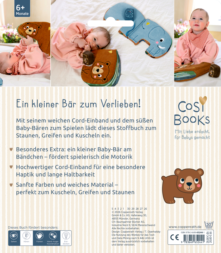 Weitere Ansicht: CosyBooks: Babys Spielbuch Kleiner Bär