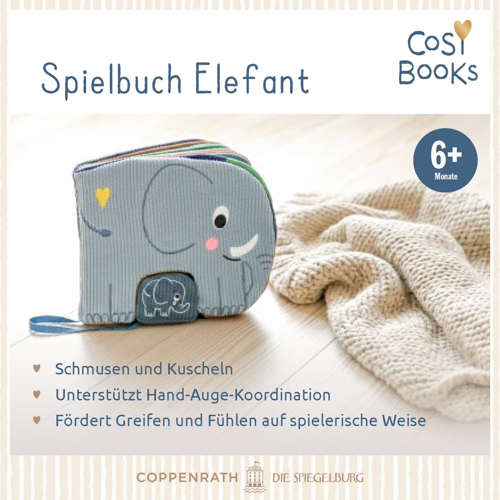 Weitere Ansicht: CosyBooks: Babys Spielbuch Kleiner Elefant