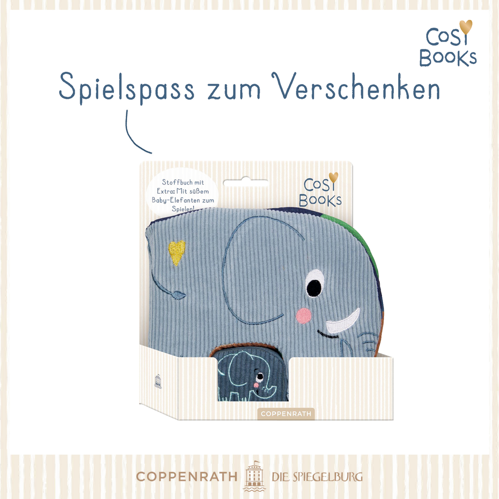 Weitere Ansicht: CosyBooks: Babys Spielbuch Kleiner Elefant