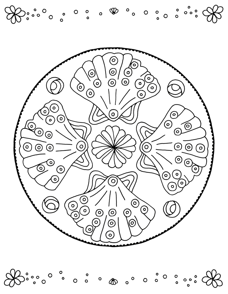 Weitere Ansicht: Malblock mit Glitzersteinchen: Mandalas