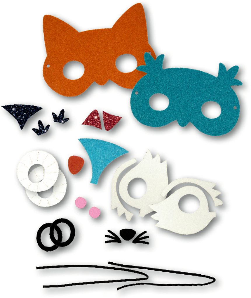 Weitere Ansicht: Mein kleines Bastelset: Filz-Masken
