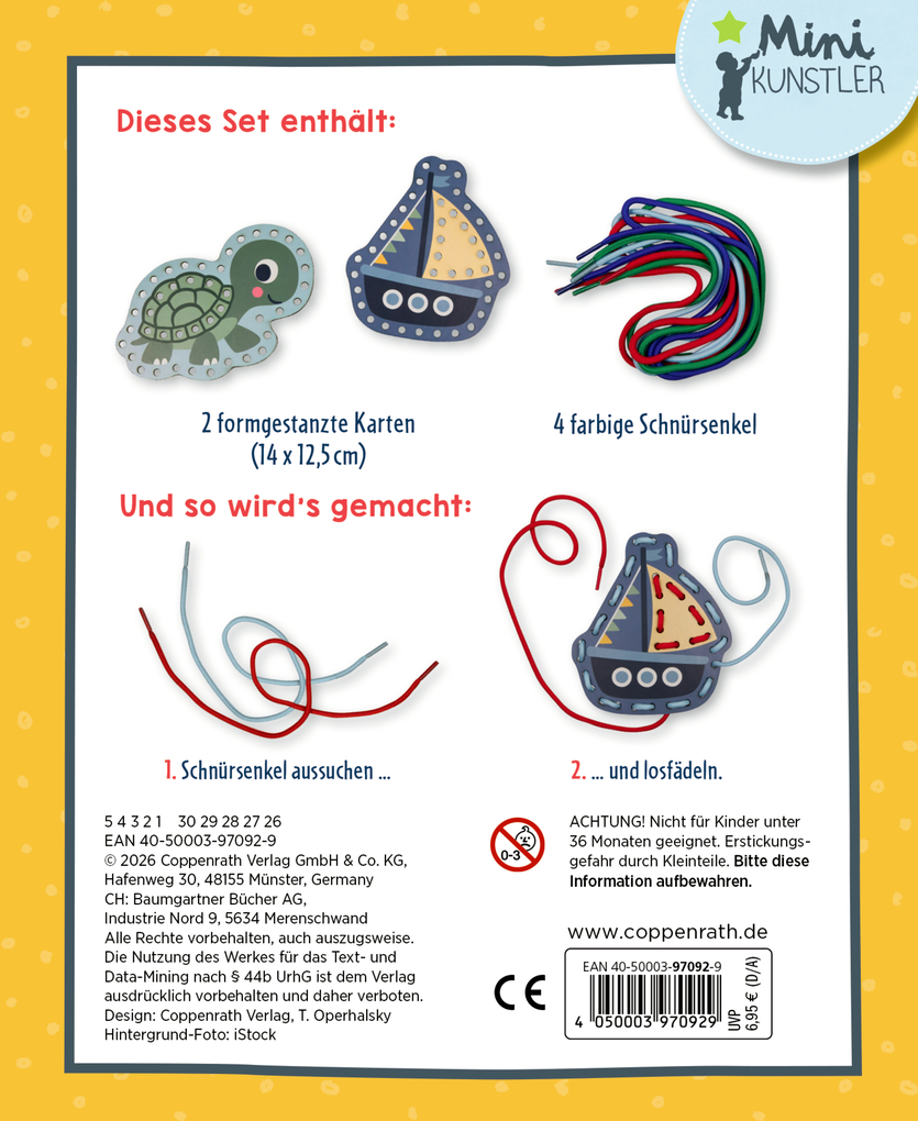 Weitere Ansicht: Mein kleines Bastelset: Fädel-Karten