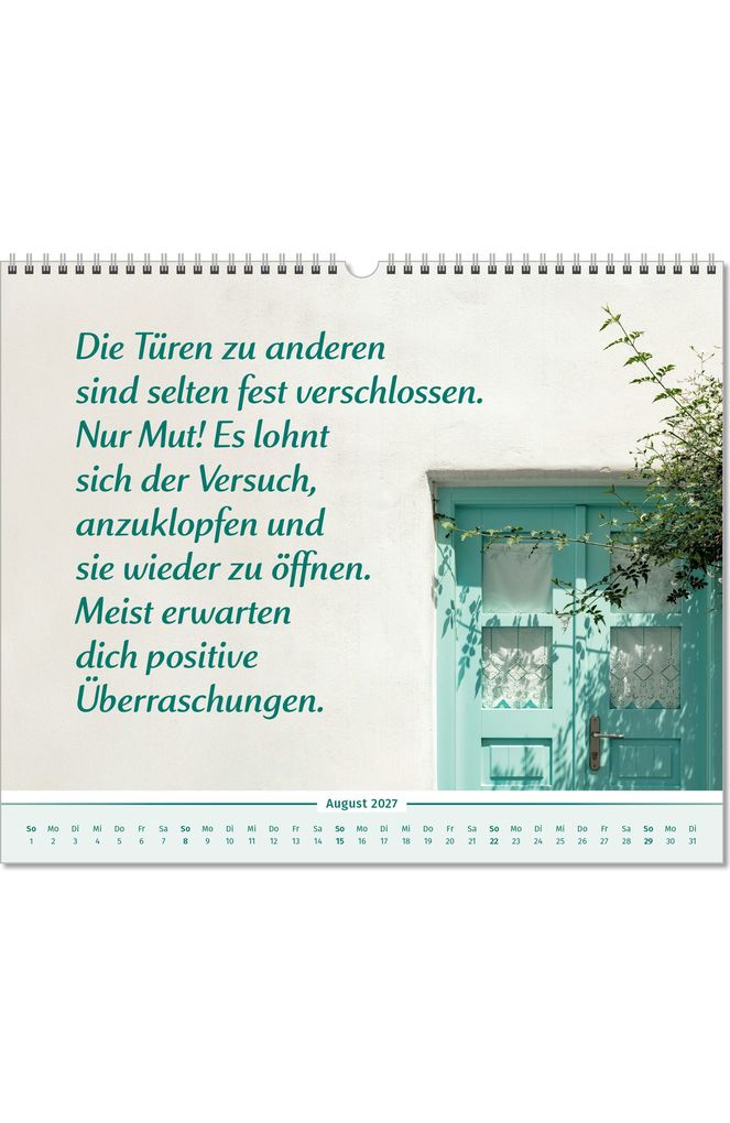 Weitere Ansicht: Der Lebensfreude-Inspirationen-Kalender 2027 | Doris Wolf, Rolf Merkle, Maja Günther