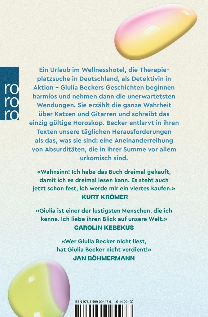 Weitere Ansicht: Wenn ich nicht Urlaub mache, macht es jemand anderes | Giulia Becker