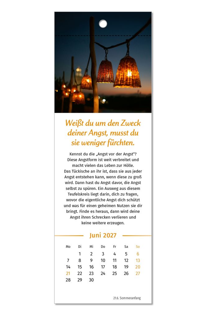 Weitere Ansicht: Der Lebensfreude-Lesezeichenkalender 2027 | Doris Wolf, Rolf Merkle, Maja Günther