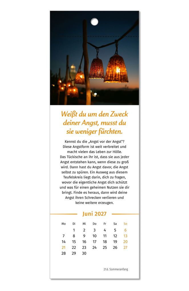 Weitere Ansicht: Der Lebensfreude-Lesezeichenkalender 2027 | Doris Wolf, Rolf Merkle, Maja Günther