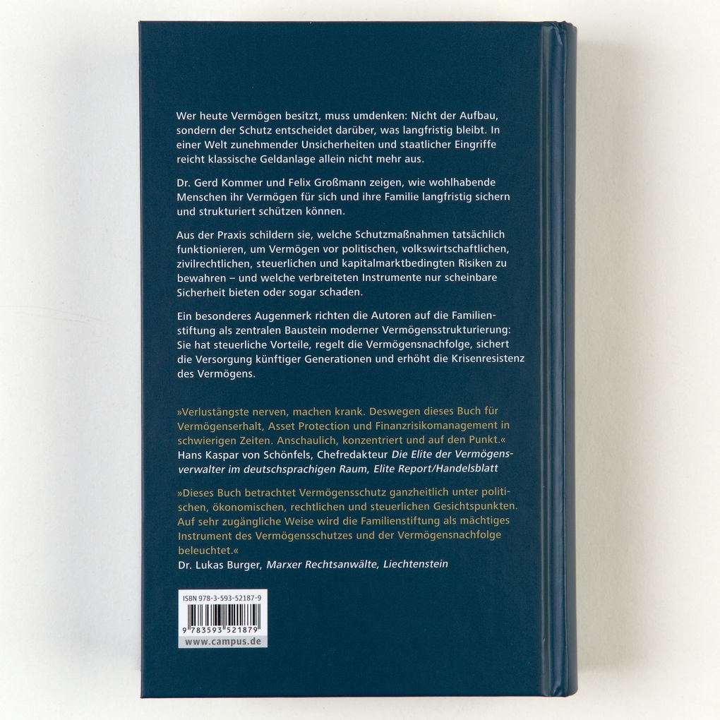 Weitere Ansicht: Intelligent Vermögen schützen | Gerd Kommer, Felix Großmann
