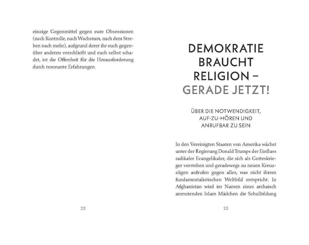 Weitere Ansicht: Demokratie braucht Religion - gerade jetzt! | Hartmut Rosa