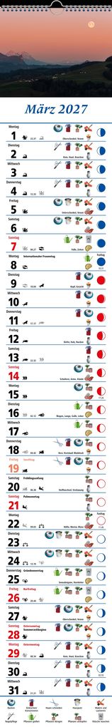 Weitere Ansicht: Mondkalender 2027 | Helga Föger