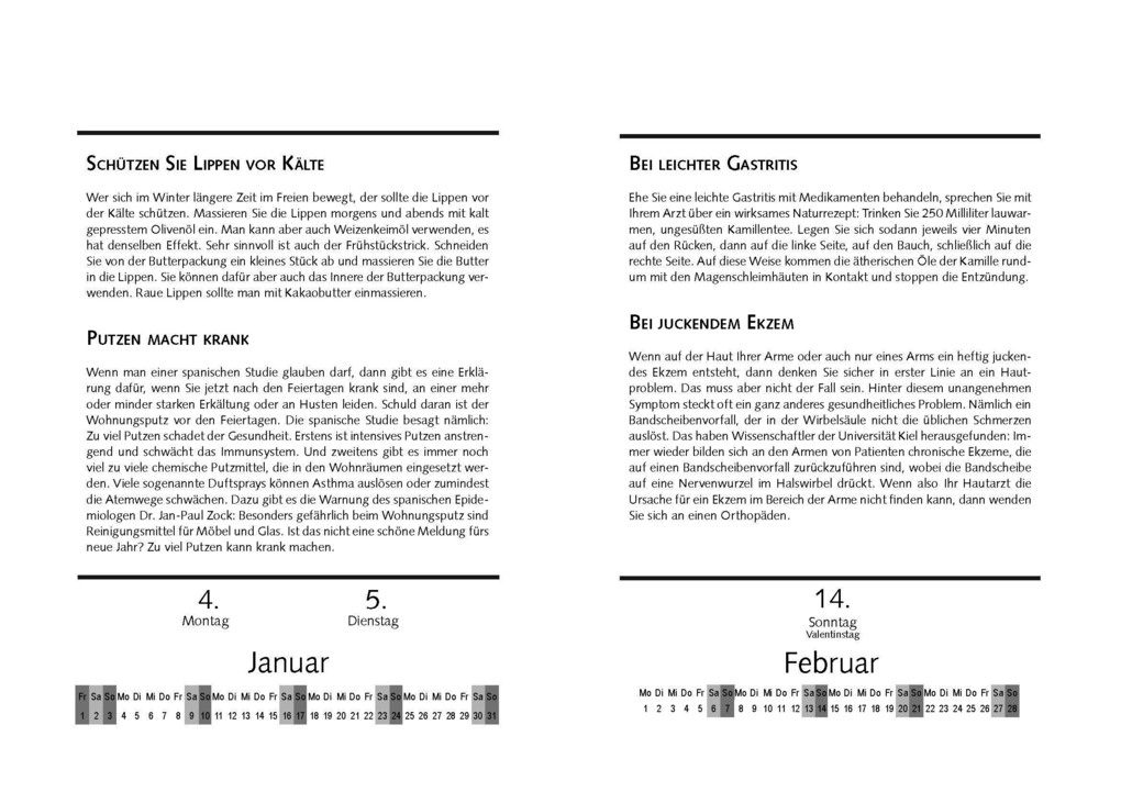 Weitere Ansicht: Prof. Bankhofers Gesundheitskalender 2027 | Hademar Bankhofer