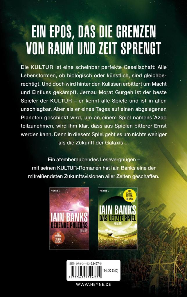 Weitere Ansicht: Das letzte Spiel | Iain Banks
