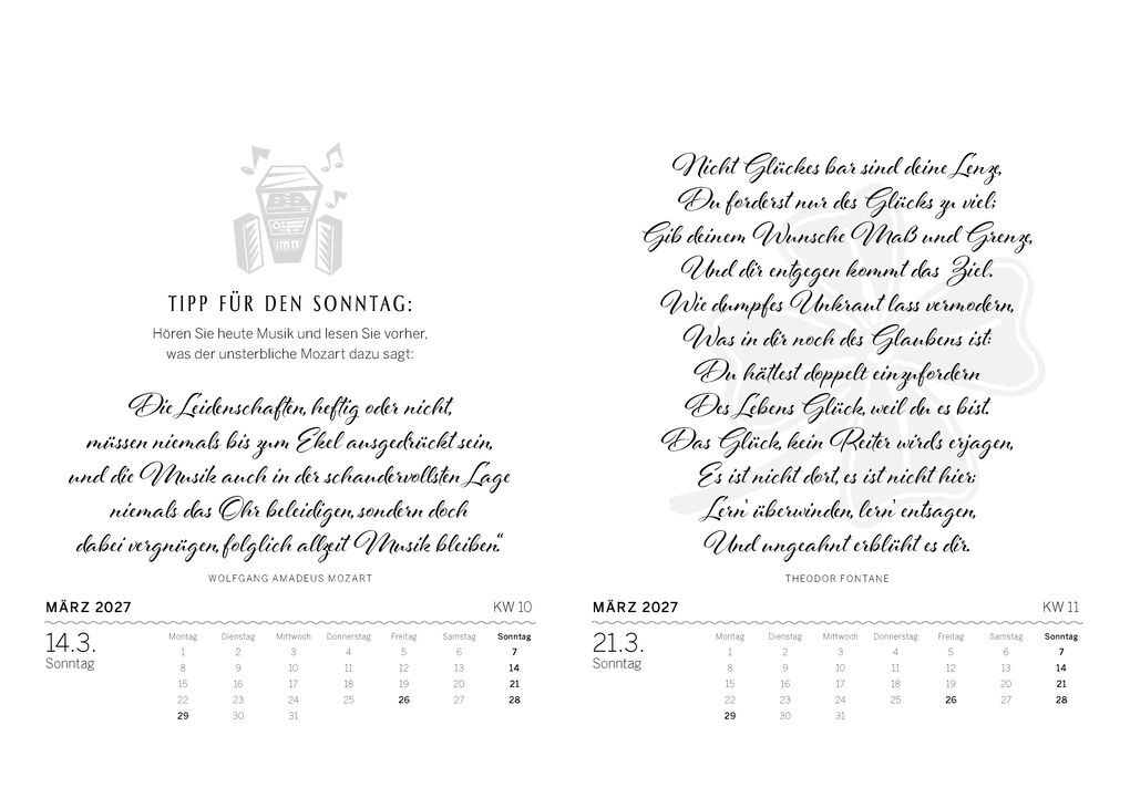 Weitere Ansicht: Glückskalender 2027 | Gerald Drews