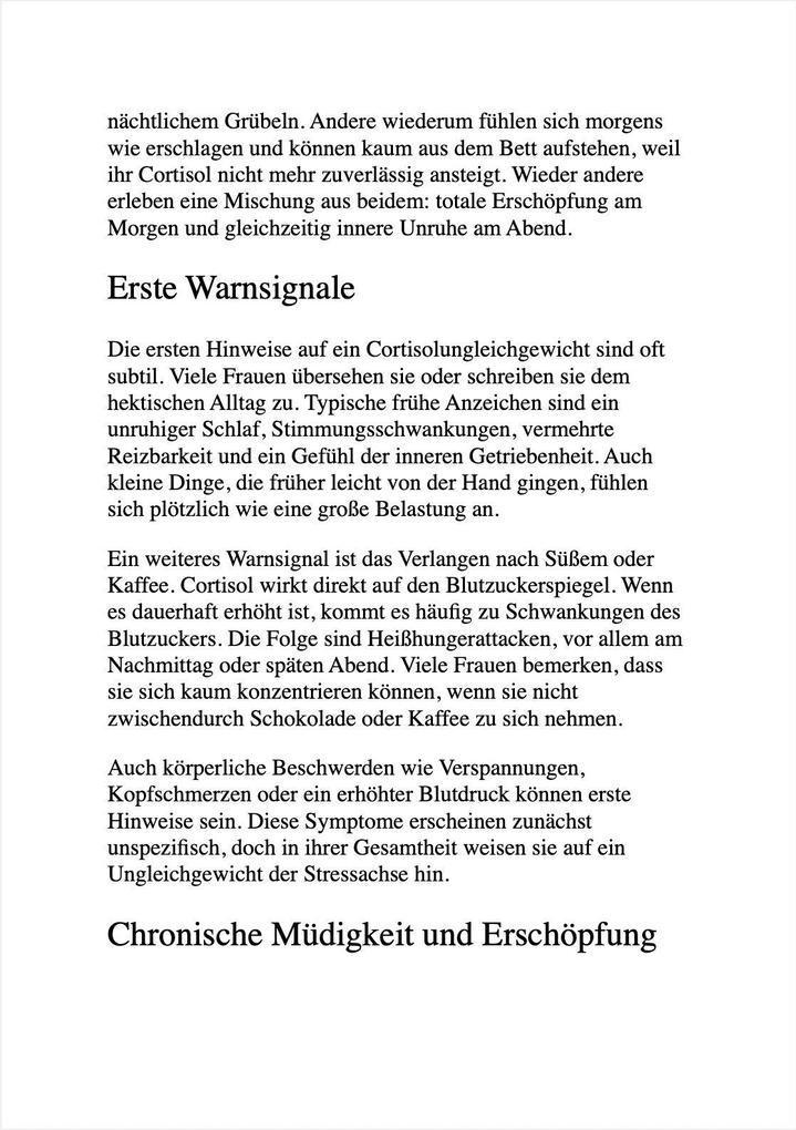 Weitere Ansicht: CORTISOL BALANCE