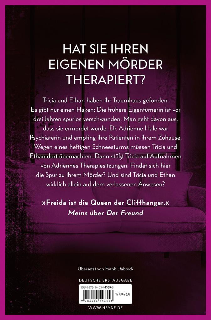 Weitere Ansicht: Die Psychiaterin - Wurde ihr der Job zum Verhängnis? | Freida McFadden