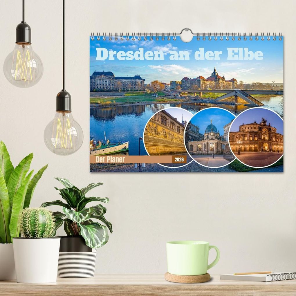 Weitere Ansicht: Dresden an der Elbe - Der Planer (Wandkalender 2026 DIN A4 quer), CALVENDO Monatskalender | Thomas Bugdoll, Calvendo