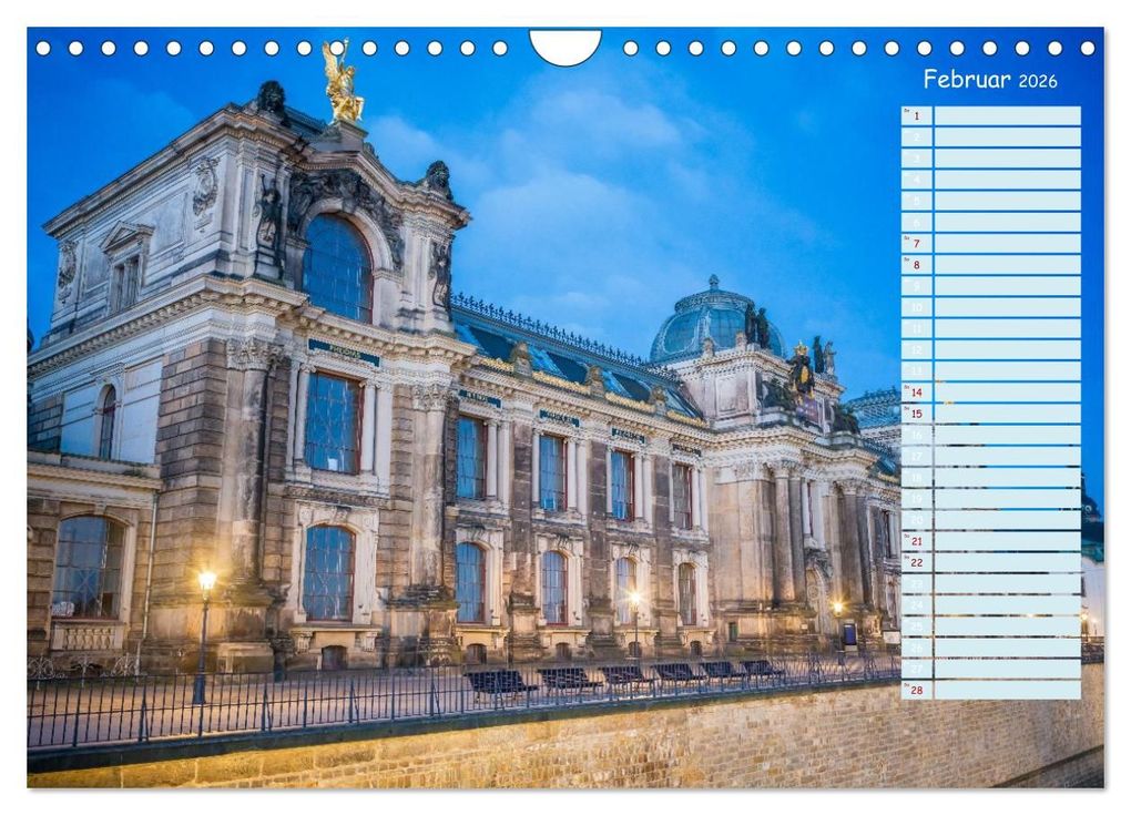 Weitere Ansicht: Dresden an der Elbe - Der Planer (Wandkalender 2026 DIN A4 quer), CALVENDO Monatskalender | Thomas Bugdoll, Calvendo