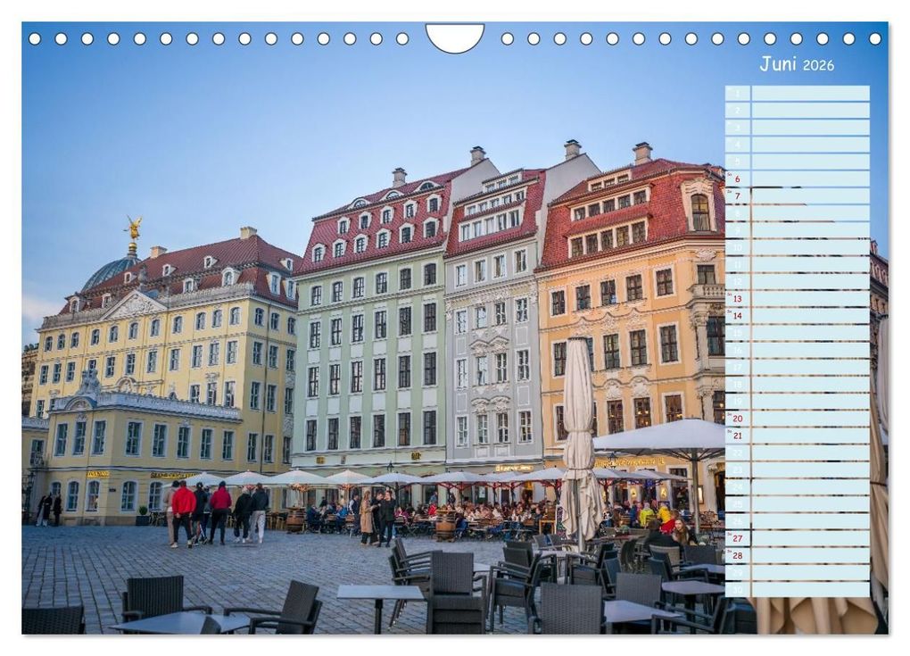 Weitere Ansicht: Dresden an der Elbe - Der Planer (Wandkalender 2026 DIN A4 quer), CALVENDO Monatskalender | Thomas Bugdoll, Calvendo