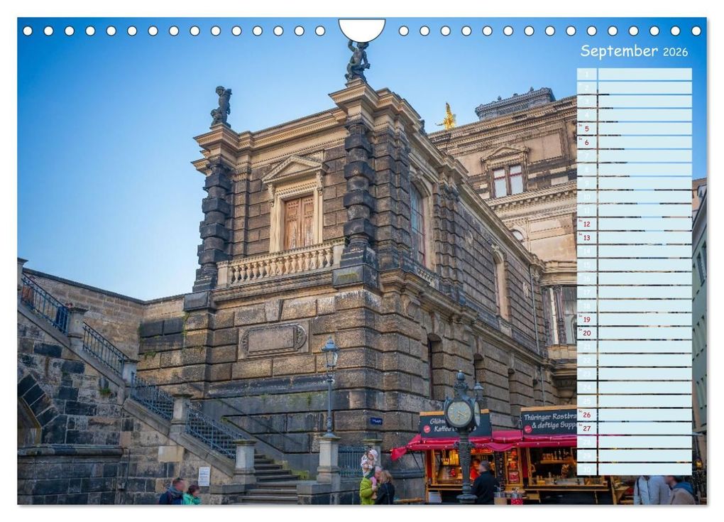 Weitere Ansicht: Dresden an der Elbe - Der Planer (Wandkalender 2026 DIN A4 quer), CALVENDO Monatskalender | Thomas Bugdoll, Calvendo