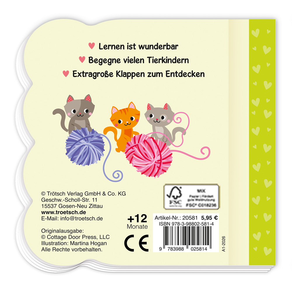 Weitere Ansicht: TRÖTSCH - Klappenbuch Meine ersten Tierkinder