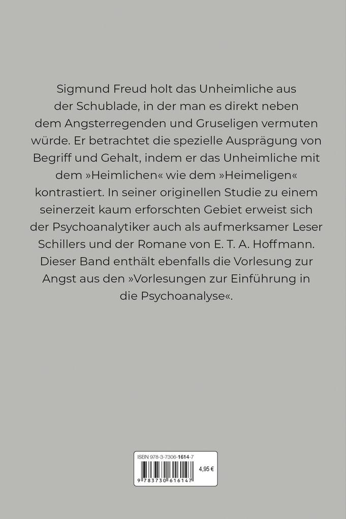 Weitere Ansicht: Das Unheimliche | Sigmund Freud