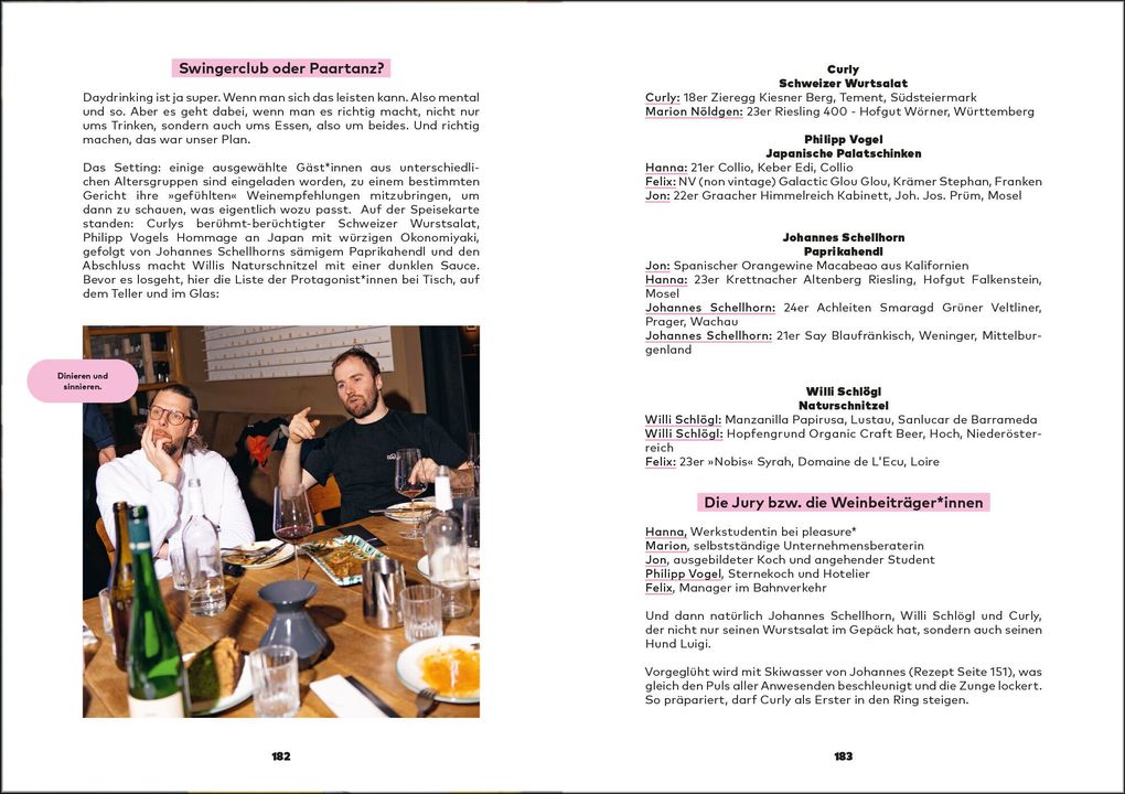 Weitere Ansicht: Anleitung zum Weinsaufen II - Essen fassen! | Willi Schlögl, Sebastian "Curly" Moser