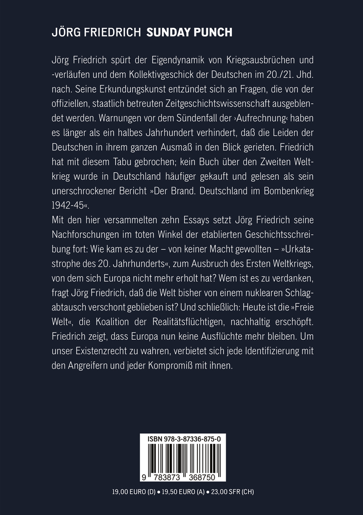 Weitere Ansicht: Sunday Punch | Jörg Friedrich