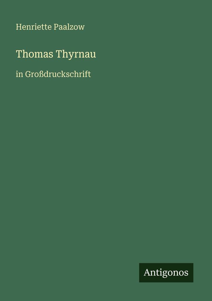 Produktbild: Thomas Thyrnau | Henriette Paalzow