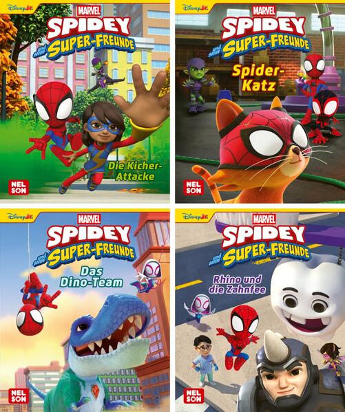 Produktbild: Nelson Mini-Bücher: 4er Spidey und seine Freunde 9-12