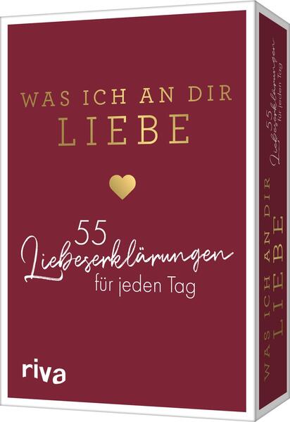 Produktbild: Was ich an dir liebe - 55 Liebeserklärungen für jeden Tag | Alexandra Reinwarth