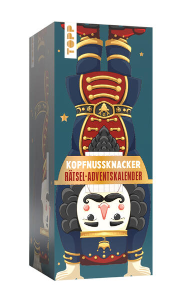 Produktbild: Kopfnussknacker - Rätsel-Adventskalender (blaue Edition - 2026) | Paul Schulz