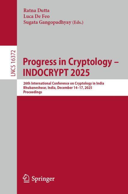 Produktbild: Progress in Cryptology - INDOCRYPT 2025