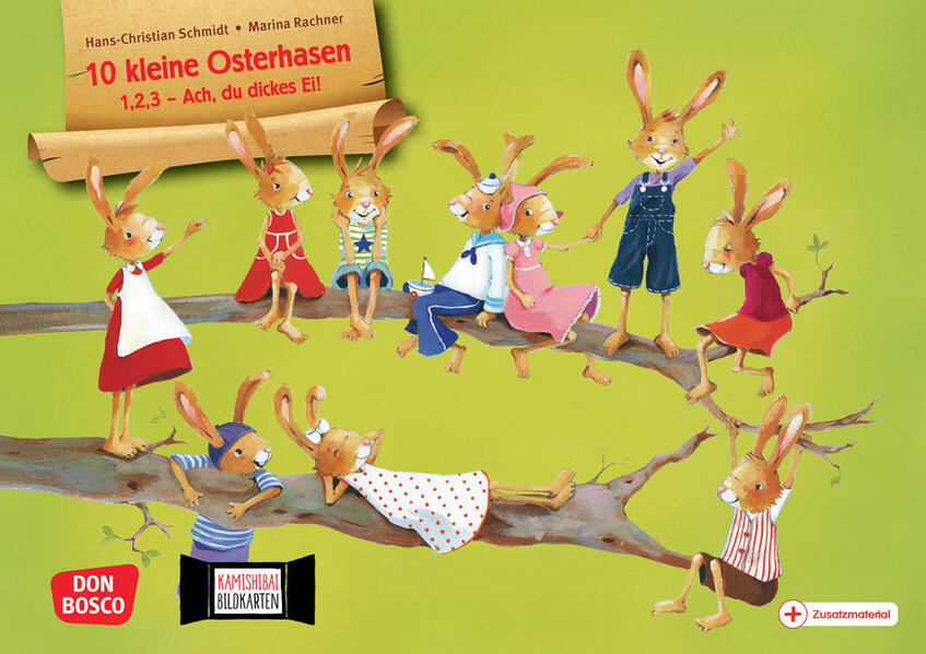Produktbild: 10 kleine Osterhasen. 1,2,3 - Ach, du dickes Ei! Kamishibai Bildkartenset | Hans-Christian Schmidt