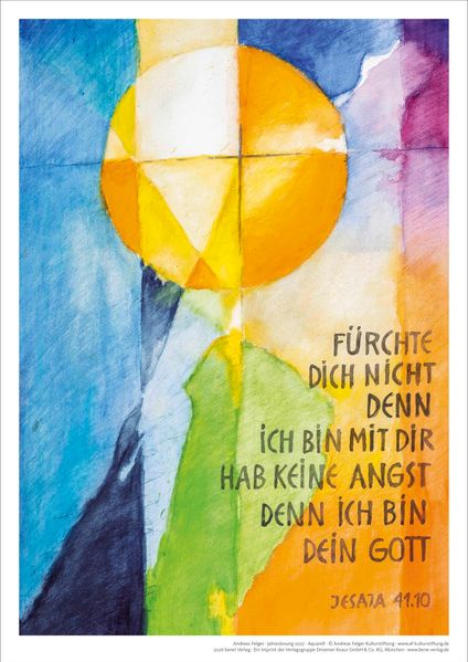 Produktbild: Jahreslosung 2027 Andreas Felger, Kunstdruck A3 | Andreas Felger