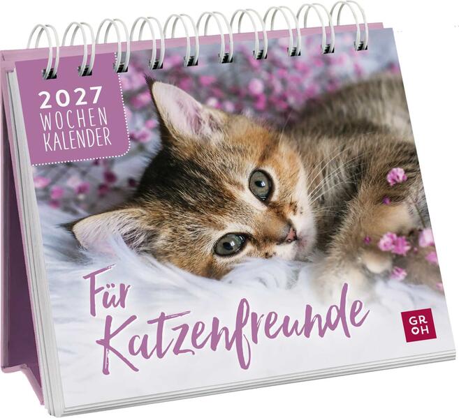 Produktbild: Mini-Wochenkalender 2027: Für Katzenfreunde