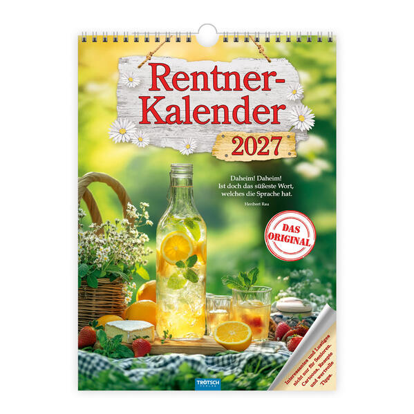 Produktbild: TRÖTSCH - Classickalender Rentnerkalender 2027