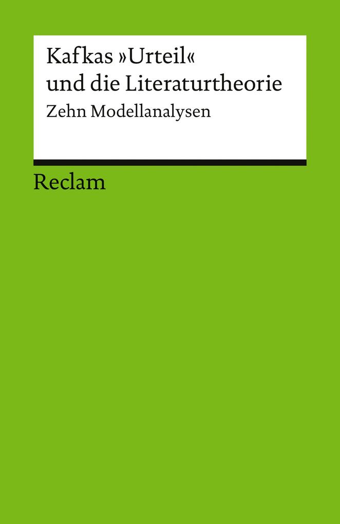 Produktbild: Kafkas "Urteil" und die Literaturtheorie. Zwölf Modellanalysen