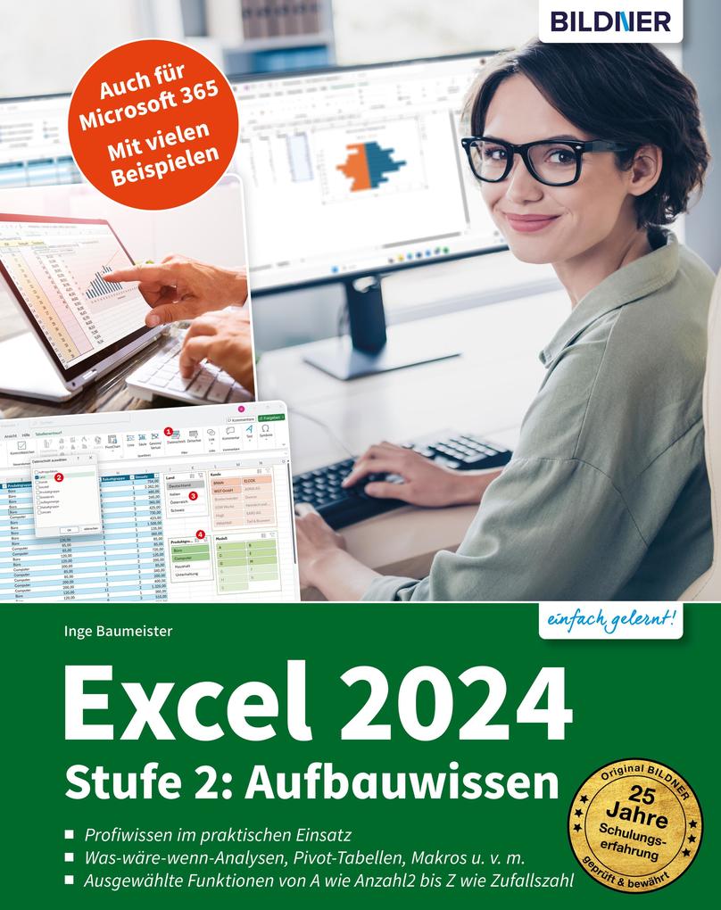 Produktbild: Excel 2024 - Stufe 2: Aufbauwissen | Inge Baumeister