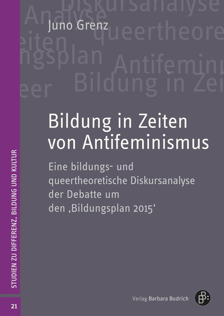 Produktbild: Bildung in Zeiten von Antifeminismus | Juno Grenz