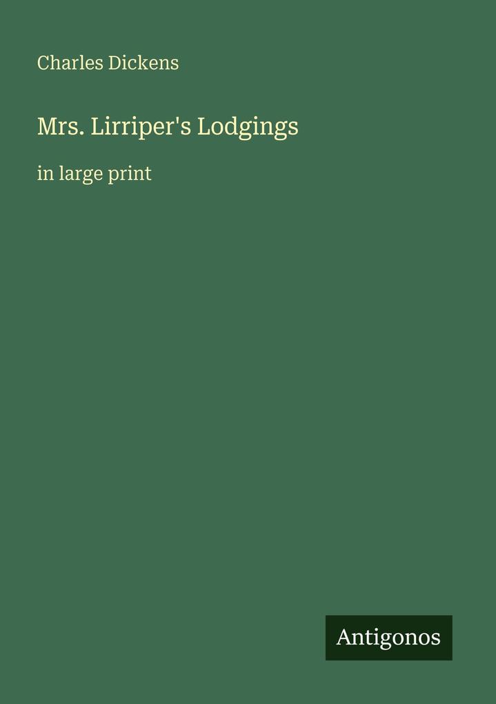 Produktbild: Mrs. Lirriper's Lodgings | Charles Dickens