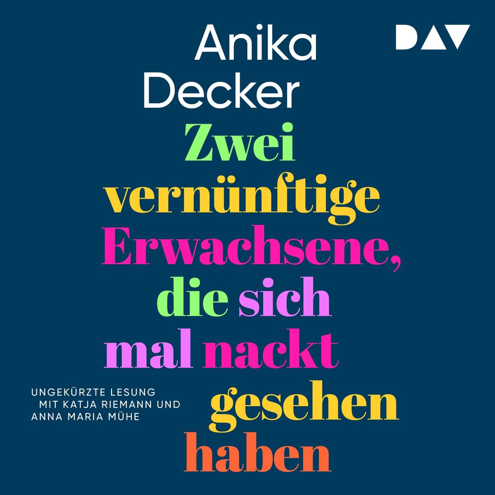 Produktbild: Zwei vernünftige Erwachsene, die sich mal nackt gesehen haben | Anika Decker