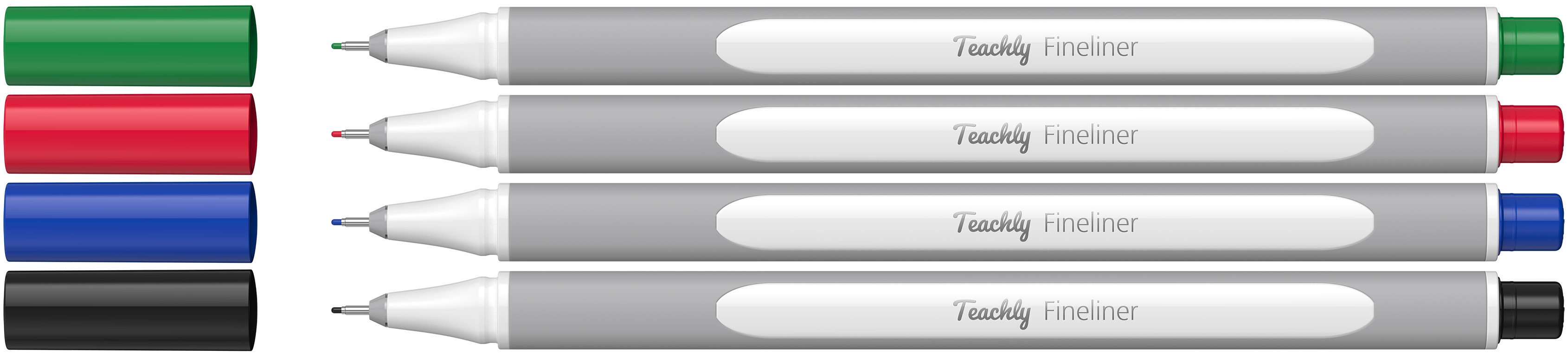 Produktbild: Teachly Fineliner Basic 4er Set